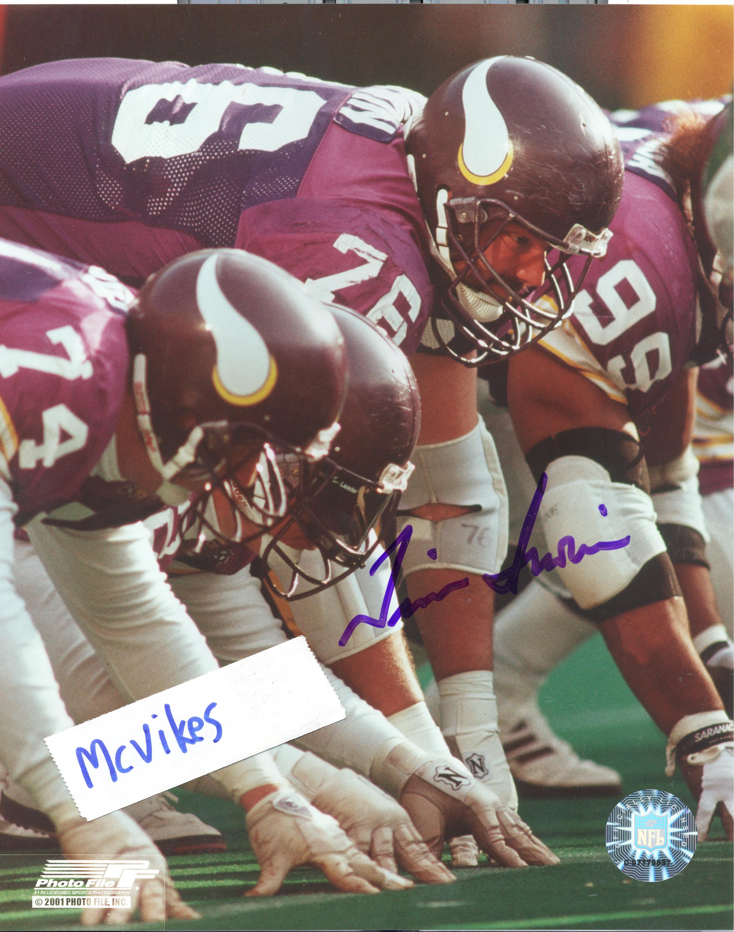 Autographed 8x10's Minnesota Vikings For Sale